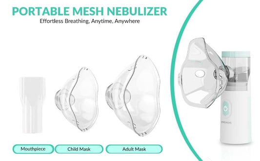 Smart Mesh Nebulizer — Portable USB Inhalation Machine for Asthma, COPD, Bronchitis & Allergies