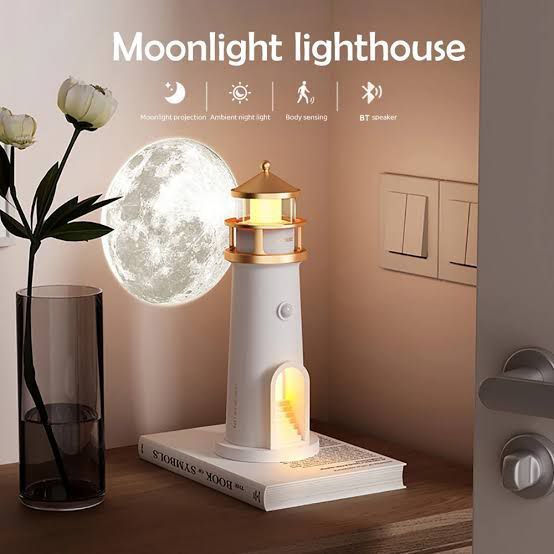 MoonBeam Lighthouse™ – Moon Projection Night Lamp