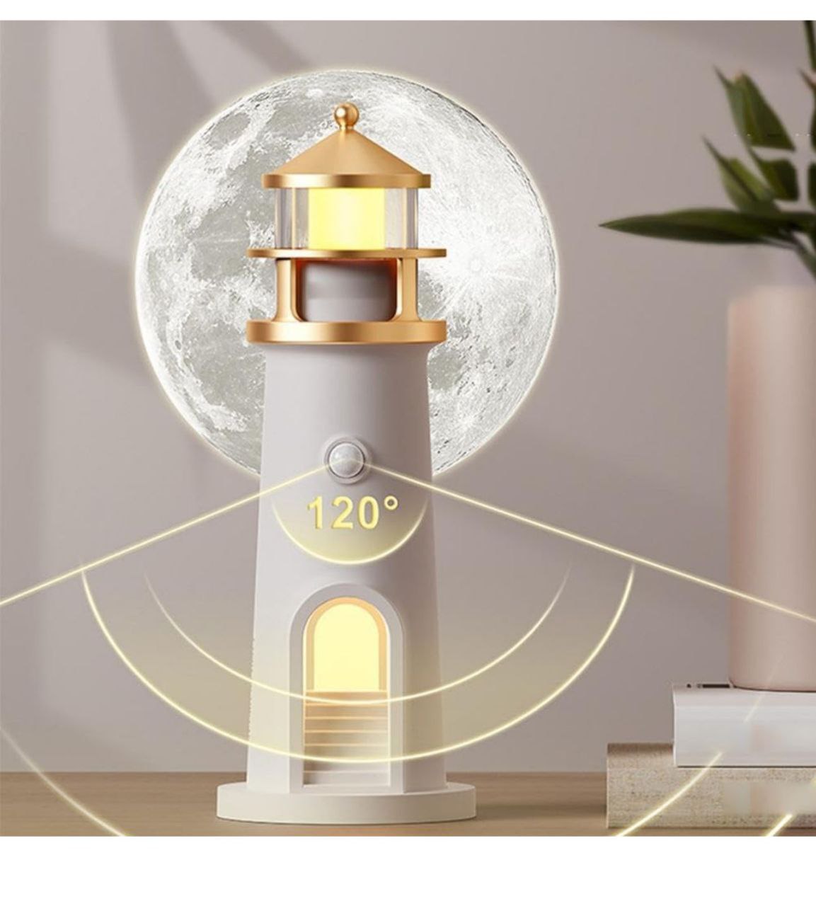 MoonBeam Lighthouse™ – Moon Projection Night Lamp